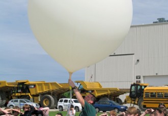 Weather balloon launch a learning tool