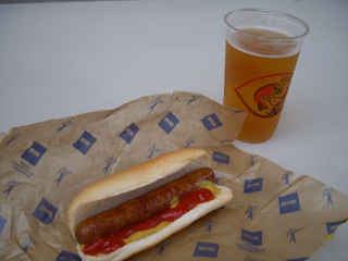 Hot Dog Beer Big Red Smokey from Great American Ballpark Cincinnati 2009...
		<p class=