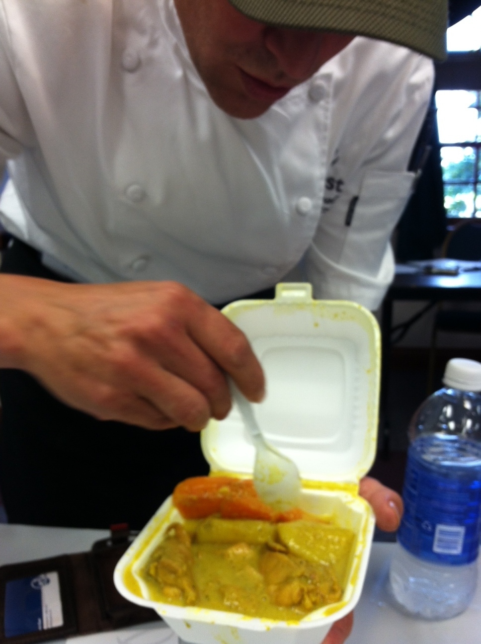 Chef Serving the Curry