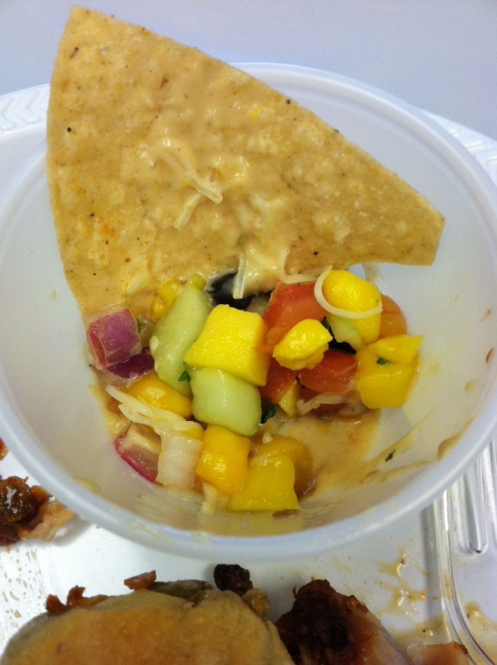 Shredded Beef Nacho Mango Salsa