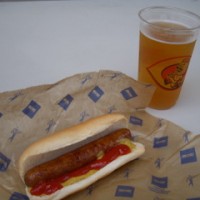 Hot Dog Beer Big Red Smokey from Great American Ballpark Cincinnati 2009 07 11 by Navin75