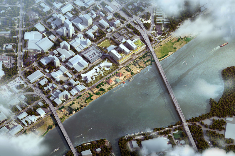 Aerial view of the Headquarters Campus