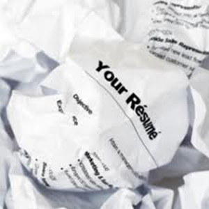 crumpled resume